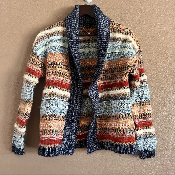 Anthropologie Knitted and Knotted Wool Bland Open Cardigan Size Small - Picture 2 of 7